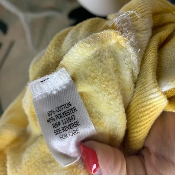 Star Wars XS Baby Yoda Against Orange Sun Graphic Sand Long Sleeve Sweatshirt - Picture 7 of 8